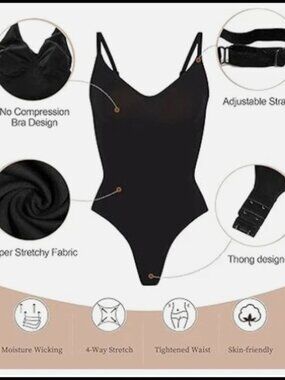 SHAPERX Women's Shapewear Bodysuit Tummy Control Body Seamless Body Shaper -L/XL